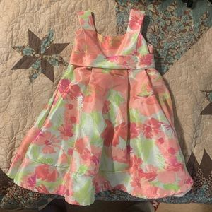 Girls Pink Flower Dress